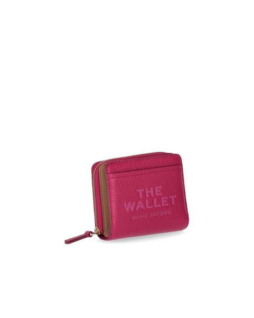 Marc Jacobs The leather mini compact lipstick pink brieftasche