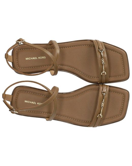 Sandalo Flat Lena di Michael Kors in Brown