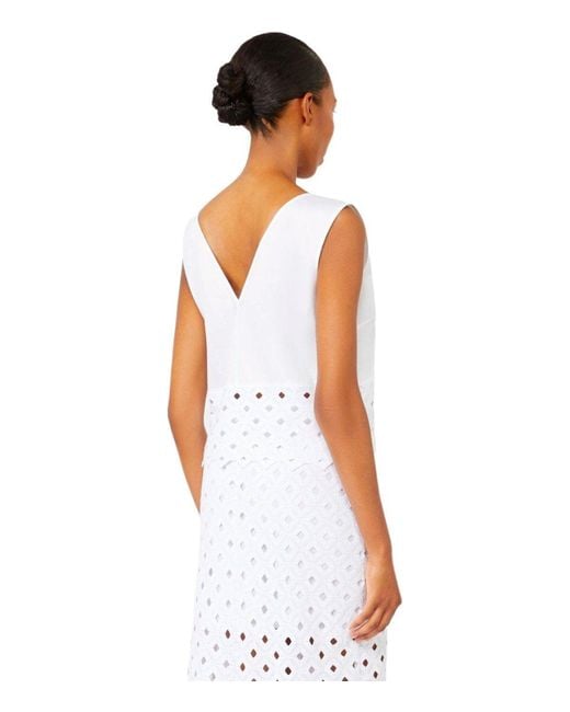 Max Mara White Beachwear Maggio Top