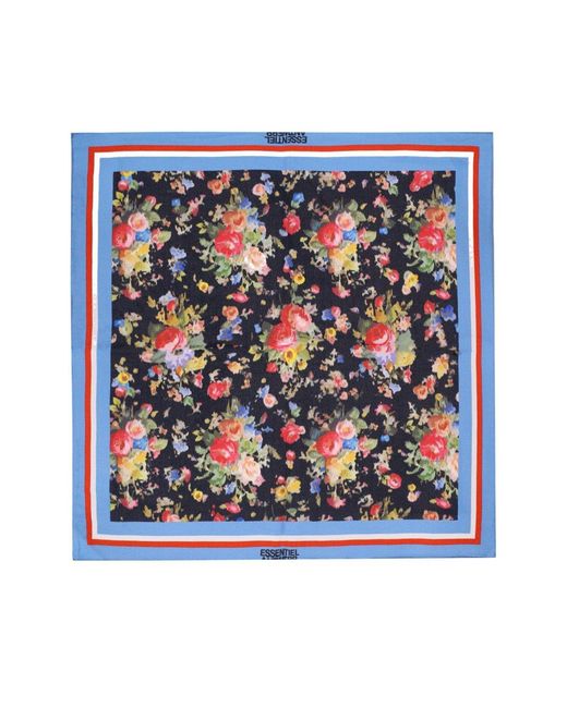 Essentiel Antwerp Blue Jungle Foulard Scarf