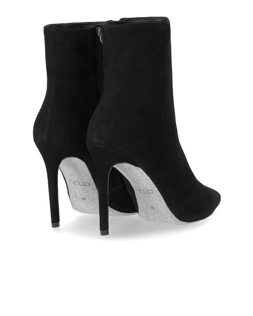 NCUB Black Mil Heeled Ankle Boot