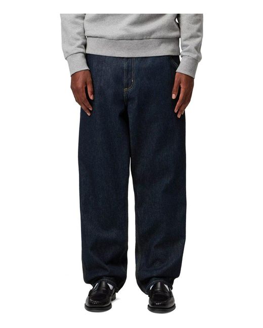 Carhartt Blue Single Knee Dark Jeans for men