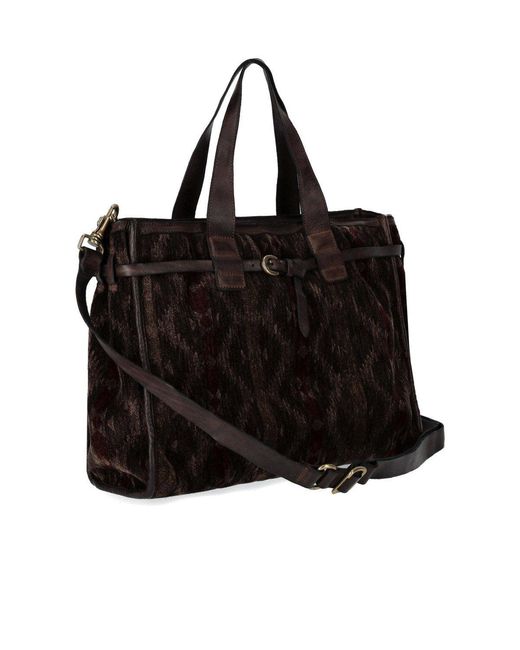 Campomaggi Black Patrizia Shopping Bag