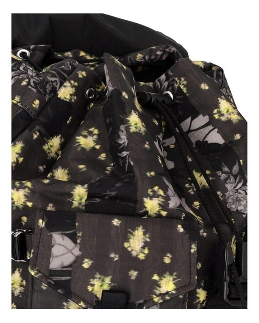Ganni Black Re-Tech Washed-Effect Backpack