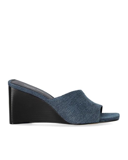 Zapato mule con cuña merriam denim Michael Kors de color Blue