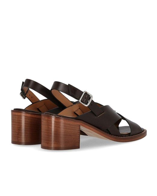 Guglielmo Rotta Brown Glyde Chocolate Heeled Sandal