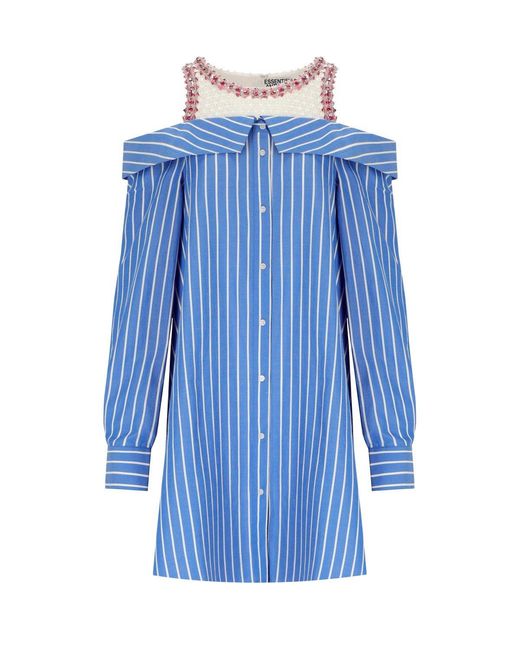 Essentiel Antwerp Blue Jori Shirt Dress