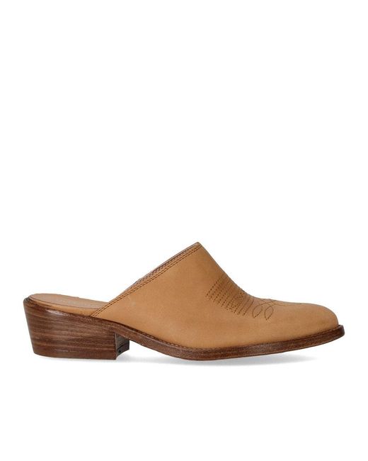 Duccio Del Duca Brown Maverik Western Mule
