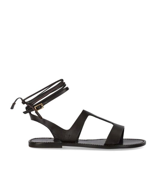 Weekend by Maxmara Black Lemma e flache sandale