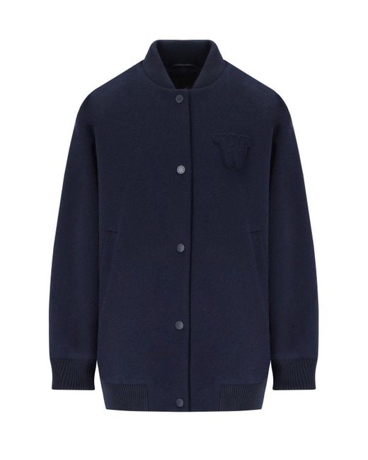 Weekend by Maxmara Adorni Blue Bomber Jacket