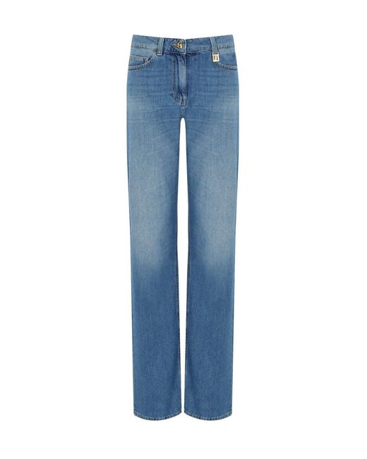 Elisabetta Franchi Blue Palazzo Jeans