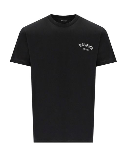 DSquared² Milano Cool Fit T-shirt in het Black voor heren