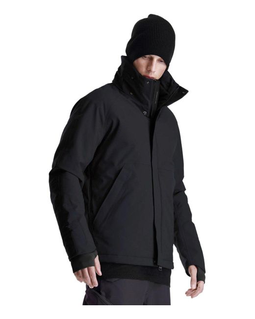 Giacca Con Cappuccio Weryk Nera di KRAKATAU in Black da Uomo