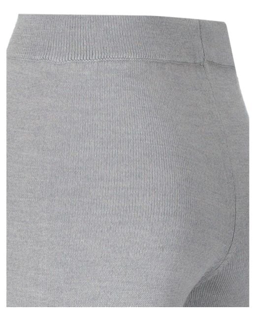 Max Mara Gray Hamburg Graue Strickhose