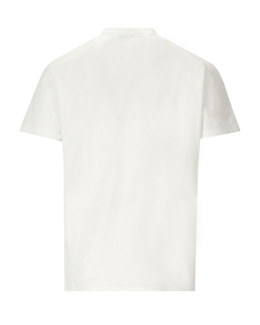 DSquared² Cigarette Fit White T-shirt for men