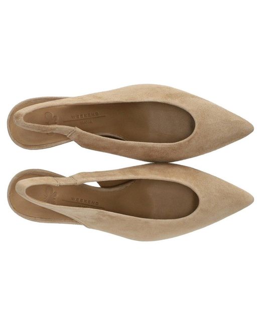 Décolleté Slingback Orma Orzo di Weekend by Maxmara in Brown