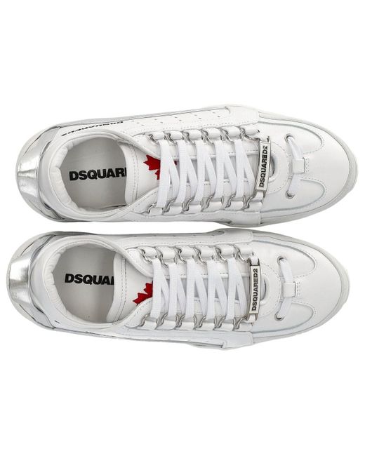 DSquared² Legendary En Zilver Sneaker in het White