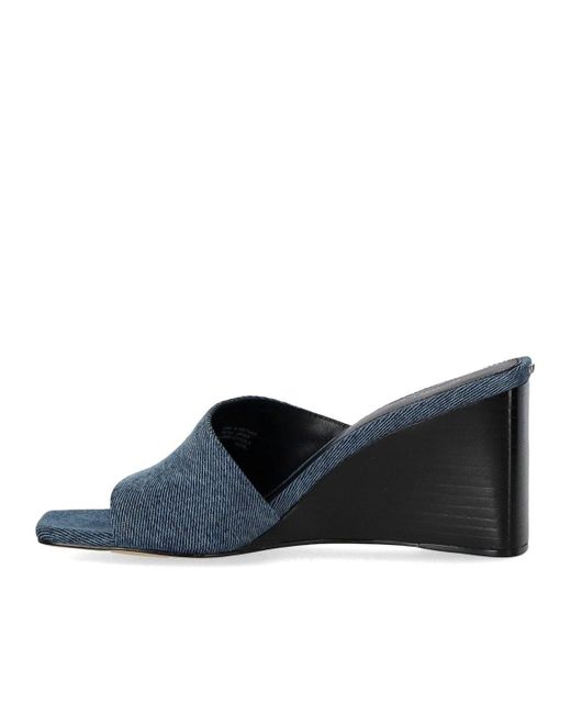 Zapato mule con cuña merriam denim Michael Kors de color Blue