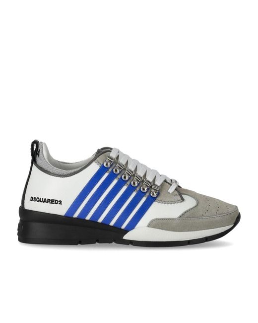 DSquared² Legendary White Grey Blue Sneaker for men