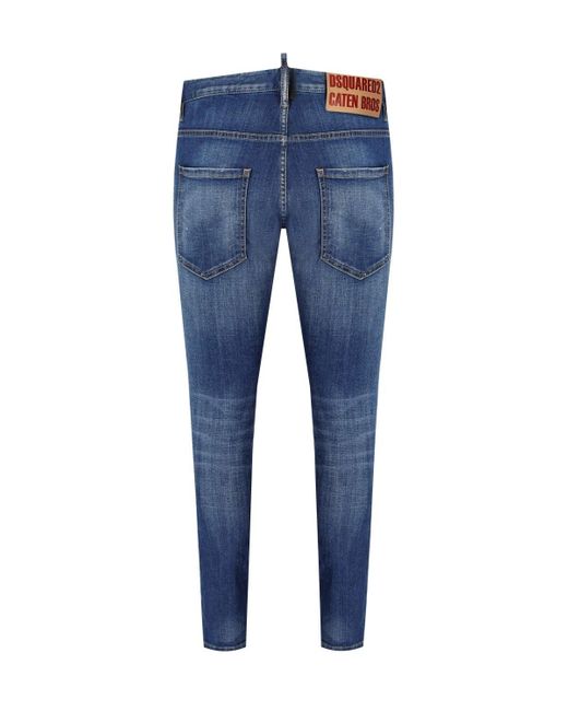 DSquared² Blue Skater Medium Washed Jeans for men