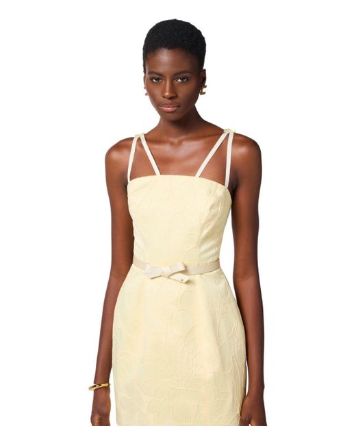 Abito Con Cintura Lemonade di Elisabetta Franchi in Natural