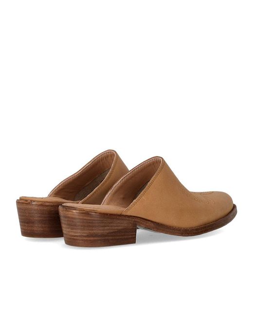 Duccio Del Duca Brown Maverik Western Mule