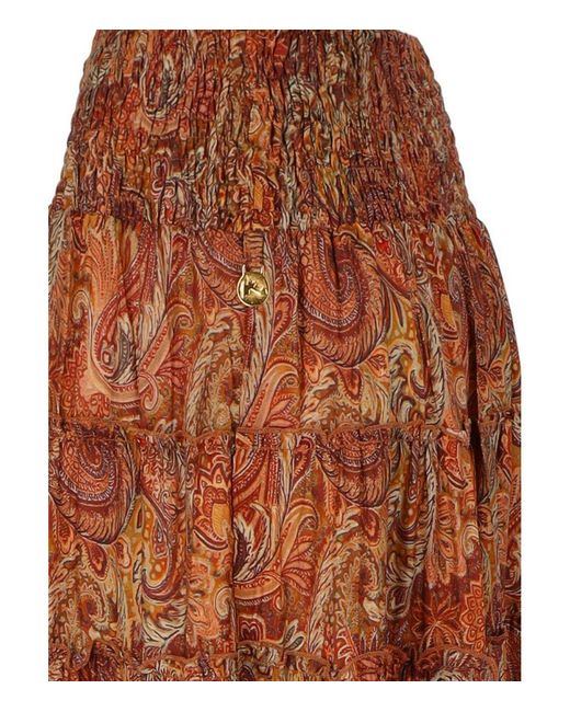 PAHIESA FORMENTERA Brown Rust Skirt