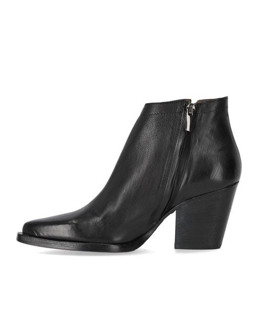 Duccio Del Duca Black Texan Ankle Boot