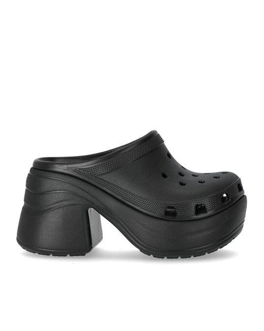 CROCSTM Siren Zwaret Clog Met Hak in het Black
