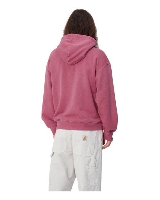 Carhartt Nelson magenta hoodie in Pink für Herren
