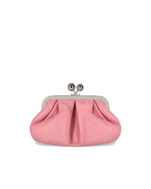 Weekend by Maxmara Pasticcino Prati Small Pink Clutch