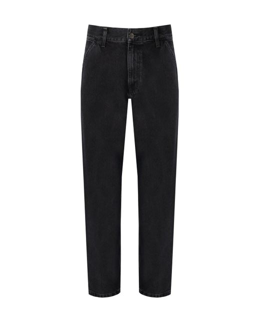 Jeans negros lavados con piedra de rodilla de una sola rodilla carhartt Carhartt de hombre de color Black