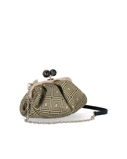 Weekend by Maxmara Green Pasticcino Italianroots Small Clutch Bag
