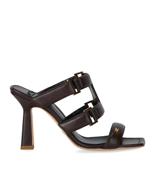 Elisabetta Franchi Black Heeled Mule