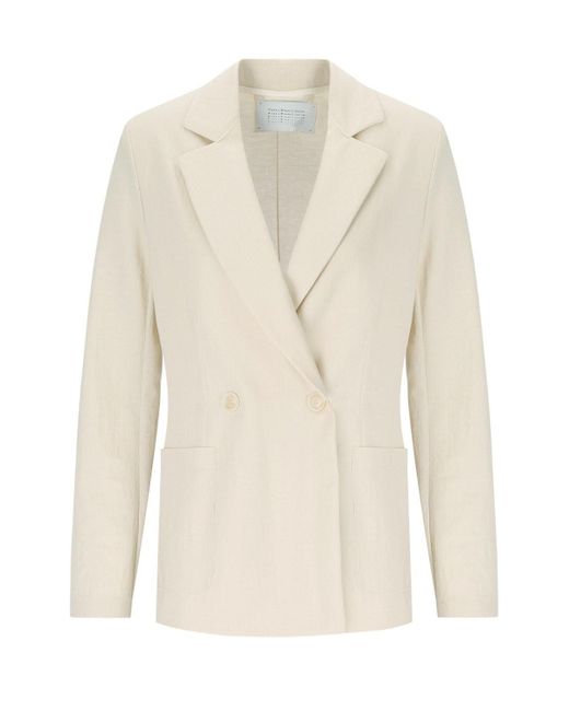 Chaqueta de doble botonadura Harris Wharf London de color White