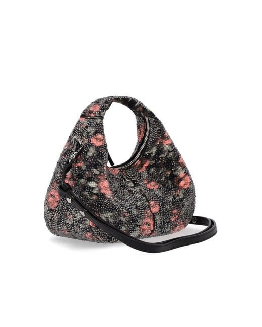 Ganni Black Mini Hobo Bag