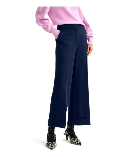 Essentiel Antwerp Blue Imo Cropped Trousers
