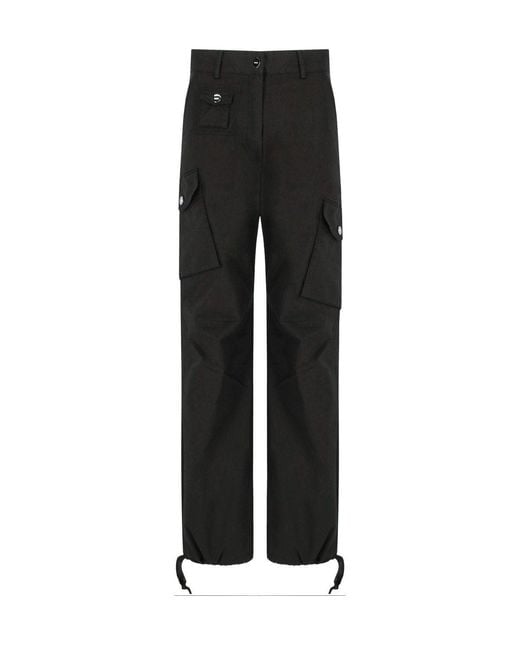 Ganni Black Cargo Pants