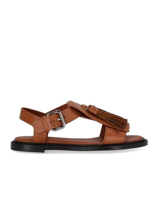 Weekend by Maxmara Brown Arte Flat Sandal