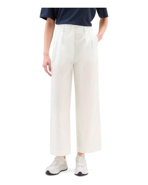 Woolrich White Trousers