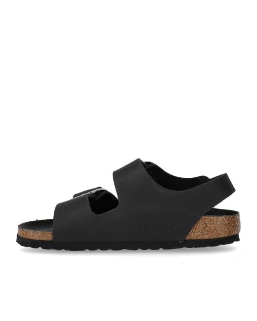 Birkenstock Black Milano big buckle e sandale