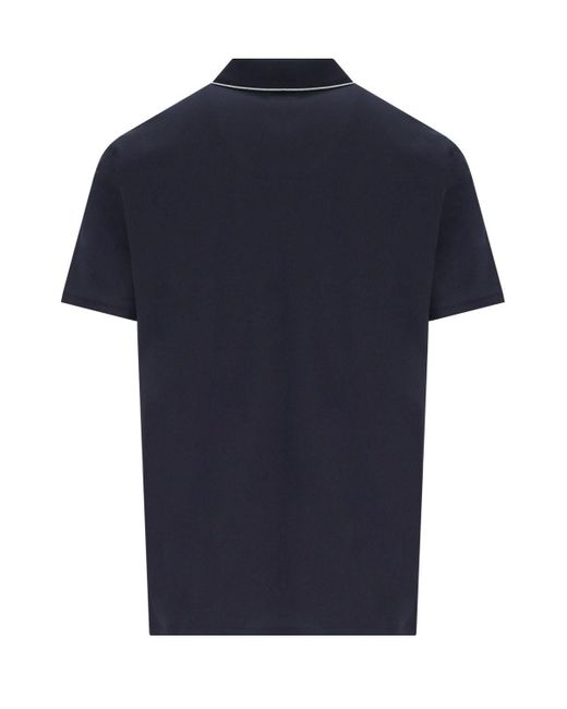 Polo stretch piquet total eclipse C P Company de hombre de color Blue