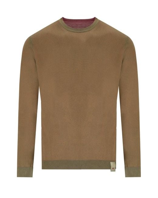 Bob Bart rosa wende-rundhalspullover in Brown für Herren