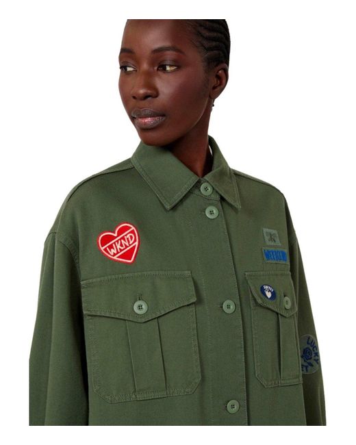 Weekend by Maxmara Green Razza Kaki Shirt Jacket