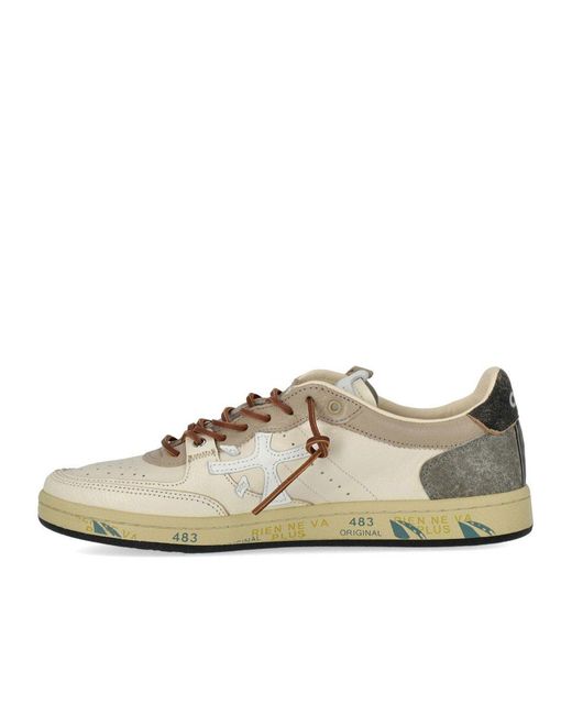 Premiata White Bsktclay 8163 Sneaker for men