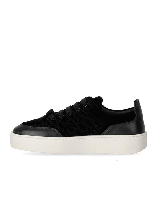 Emporio Armani Black Monogram Sneaker