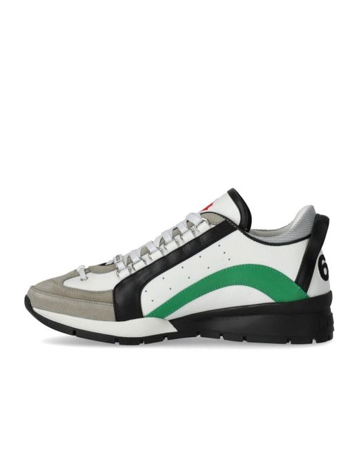 DSquared² Legendary White Green Sneaker for men