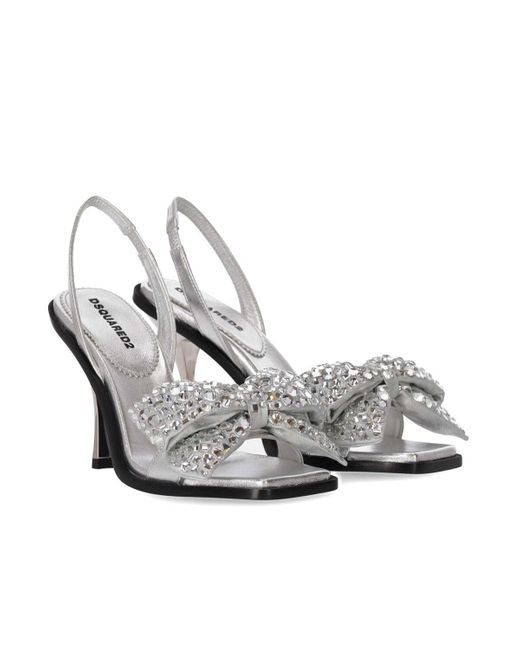 DSquared² White Holiday Party Heeled Sandal