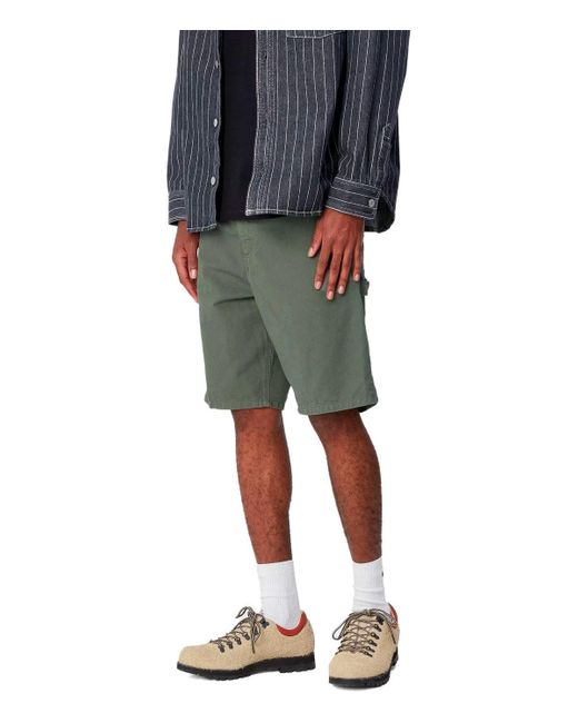 Carhartt Single Knee Park Bermudashorts in het Green voor heren