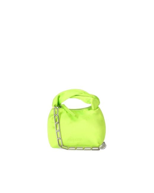 Stine Goya ZIGGY Satin Lime Green Micro Bag